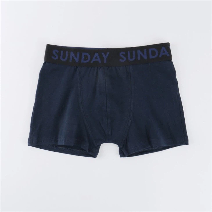 Melange Heather Colorful Boys Boxers Briefs Navy